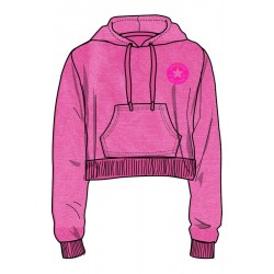 FLEECE CROP HOOD SWEATSHIRT CH
